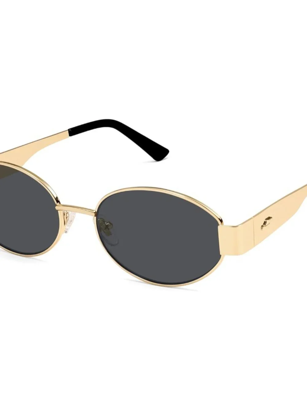 Versatile Retro Oval Sunglasses with Metal Frame - Perfect for Every Adventure